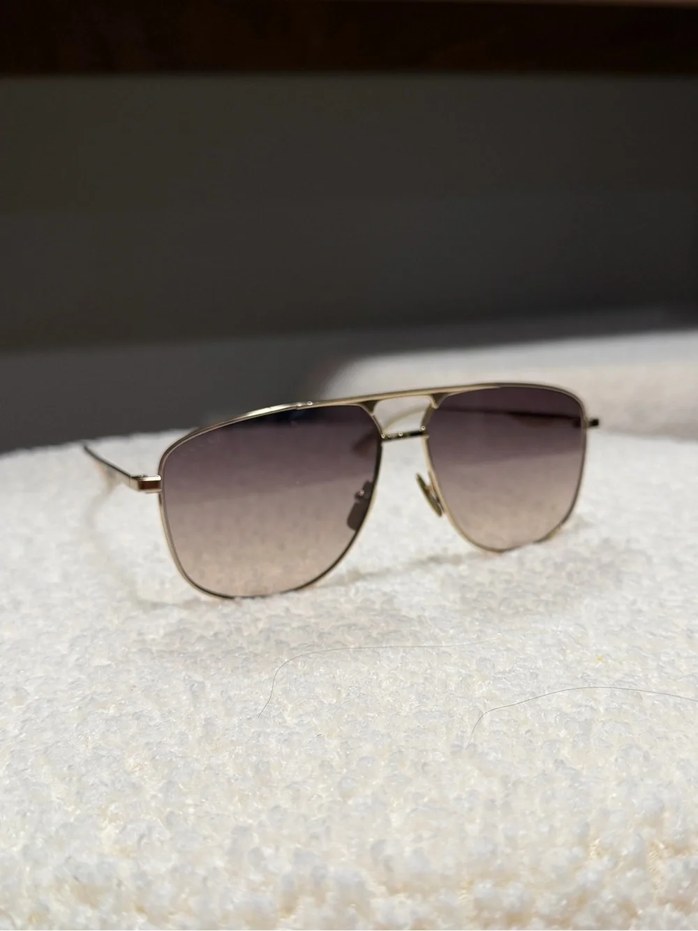 Gucci Gold Aviator Sunglasses
